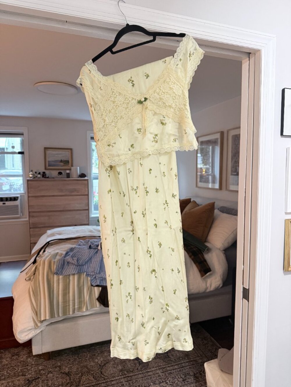 RESA Juliette Skirt Set & Eloise Top, Butter Floral Yellow Lace - Picture 3 of 5